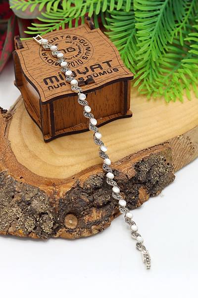 Sedef Ta�l� Sarmal Model Markazit Kad�n G�m�� Bileklik 201024428