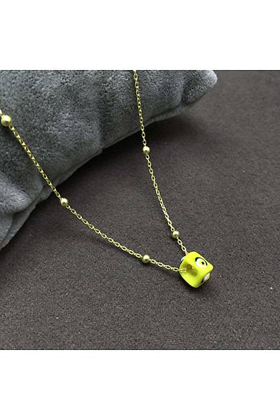 Yeni Toplu Model Nazar Boncuklu Bayan G�m�� Kolye