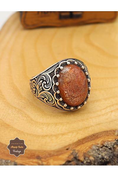 Y�ld�z Tozu Ta�l� Kral Motifli 925 Ayar G�m�� Erkek Y�z�k 201024936