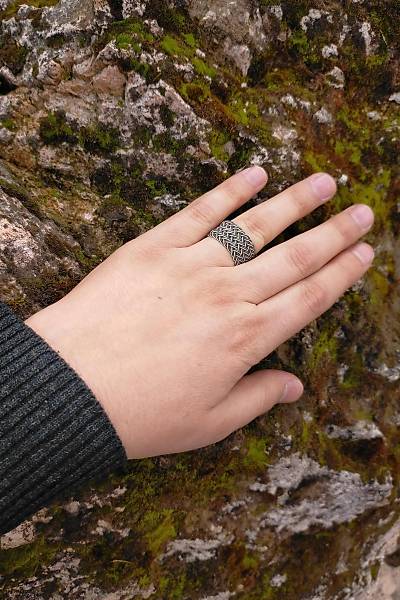 1000 Ayar G�m�� �rme Kazaziye Y�z�k (Unisex)