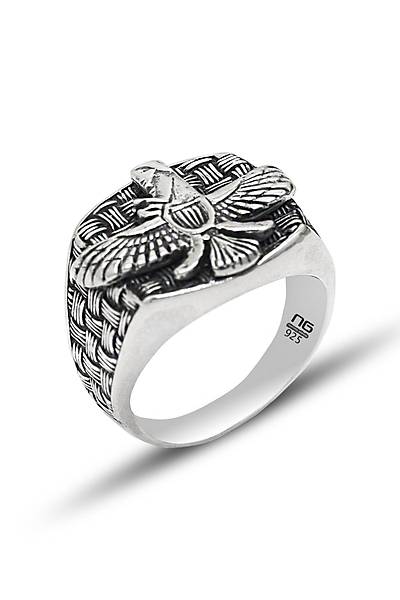 �zel Tasar�m Ahura Mazda Model G�m�� Bilezik ve Y�z�k Kombini 201024557