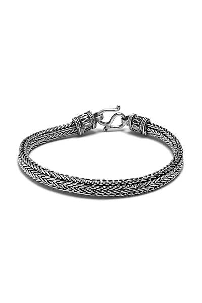 Kanca Tasar�m Y�lan Derisi 925 Ayar Erkek G�m�� Bileklik