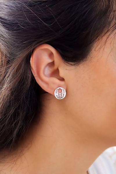 Yuvarlak Model El ���ili�i Telkari G�m�� Bayan K�pe