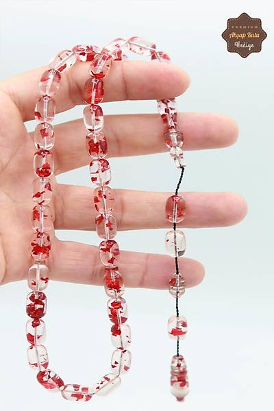 K�rm�z� Par�ac�kl� Sistem P�sk�ll� Ate� Kehribar Tesbih 201024019