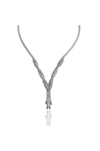 Dorika Model El i�i Gerdanl�kl� G�m�� Tak� Seti (Rodyum Kaplama) 201024249