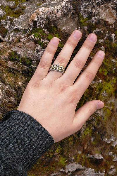 1000 Ayar G�m�� �rme Kazaziye Y�z�k (Unisex)
