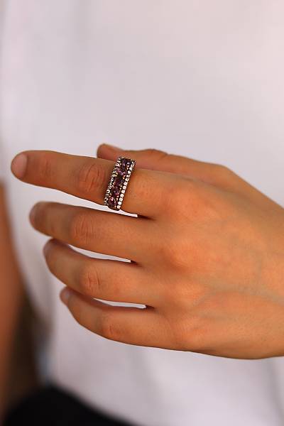 Ametist Ta�l� Be�ta� Model Otantik Kad�n G�m�� Y�z�k 201024336