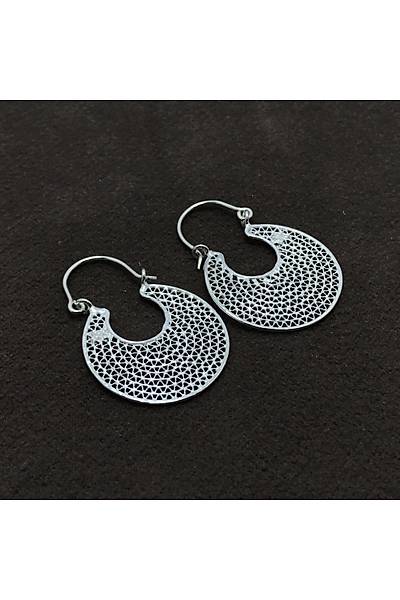 Halka Model El ���ili�i Telkari G�m�� Bayan K�pe