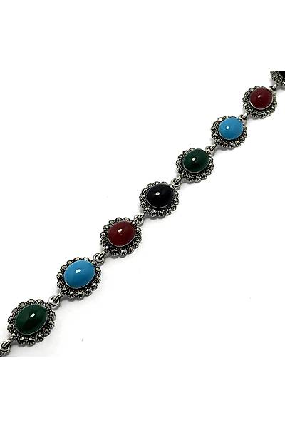 S�ra Ta�l� Elips Model Markazit Bayan G�m�� Bileklik