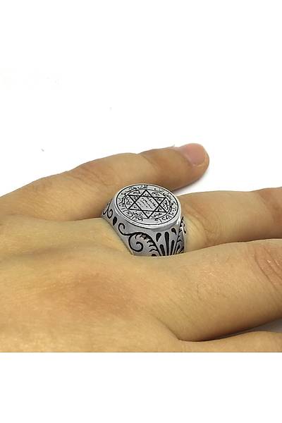 HZ. Sleyman Mhr Model 925 Ayar Erkek Gm Yzk