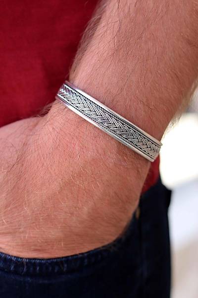 �rg� Model 925 Ayar Saf G�m�� Unisex Has�r Bilezik 201024394