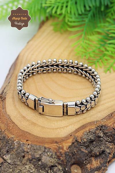 K�rkayak Model 925 Ayar Saf G�m�� Erkek Bileklik 201024041