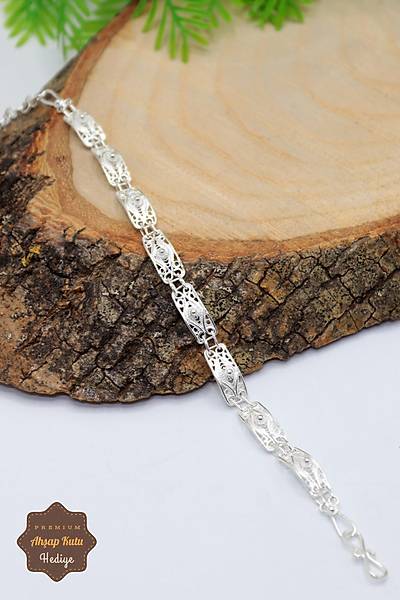 Ki�ni� Model 925 Ayar Saf Telkari G�m�� Kad�n Bileklik 201023960