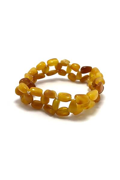 Orjinal Damla Kehribar Ta�l� (Bay-Bayan) Bileklik