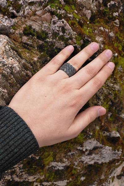 1000 Ayar G�m�� �rme Kazaziye Y�z�k (Unisex)