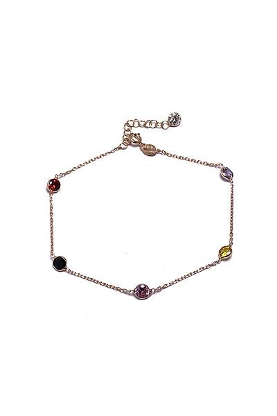 Zirkon S�ra Ta�l� Tasar�m Rose Hayalet Bayan G�m�� Bileklik