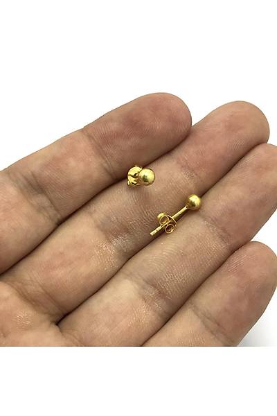 Top Model Alt�n Kaplama 925 Ayar Bayan G�m�� K�pe