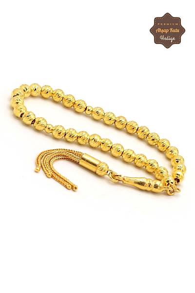 925 Ayar G�m�� Alt�n Kaplama Midyat Telkari El ���ili�i Tesbih 201023810