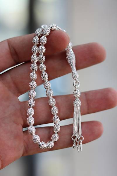 Arpa Kesim 925 Ayar G�m�� Midyat Telkari El ���ili�i Tesbih 201024377