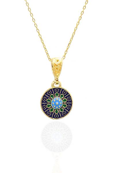 Mardin Has�r� Alt�n Kaplama 925 Ayar G�m�� Kolye 201022008