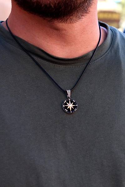 Pusula Model 925 Ayar Gm Erkek Kolye 201024606