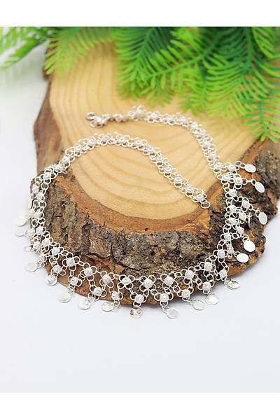 Tam 2 S�ral� Pullu Ki�ni� Model Telkari 925 Ayar G�m�� Gerdanl�k 201024781