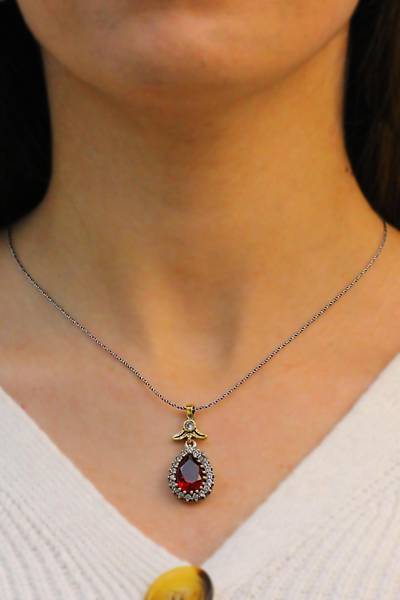 Yakut Ta�l� Damla Otantik G�m�� ��l� Set