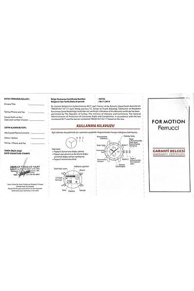 For Motion 2 Y�l Garantili Erkek Kol Saati