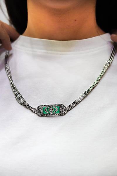 Z�mr�t Ta�l� Artuklu Model Markazit Ta�l� G�m�� Kad�n Gerdanl�k 201024278