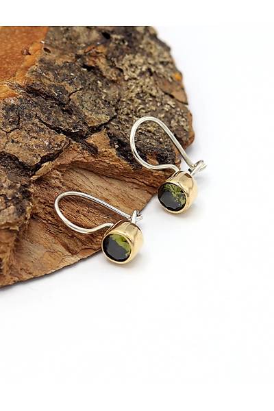Zeberced Peridot Ta�l�  K���k Boy El i�i Otantik G�m�� Kad�n K�pe 201025631