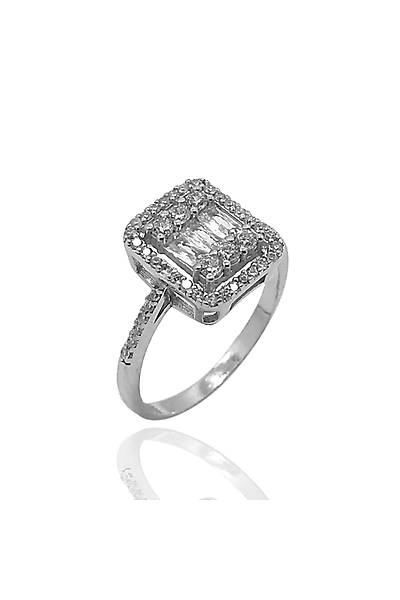 Kare Model Zirkon Ta�l� Bayan G�m�� Y�z�k