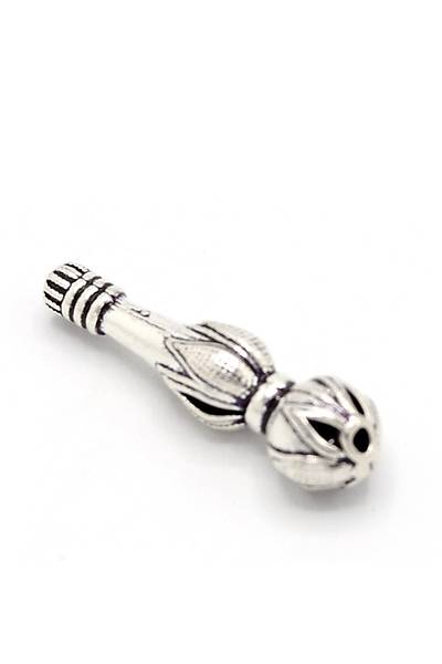 Lale Tasar�m ��lemeli 925 Ayar G�m�� Tesbih �mamesi 201024592