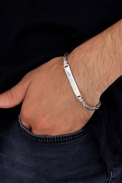 Kral 925 Ayar Erkek Gm Bileklik