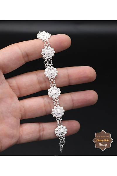 Ki�ni� Bereket Model 925 Ayar G�m�� Telkari Kad�n Bileklik 201024685