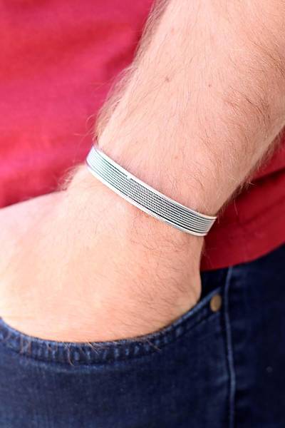 7 S�ra Has�r Model 925 Ayar Saf G�m�� Unisex Has�r Bilezik 201024396