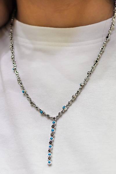 Firuze Ta�l� Su Yolu Model Markazit Ta�l� G�m�� Kad�n Gerdanl�k 201024295