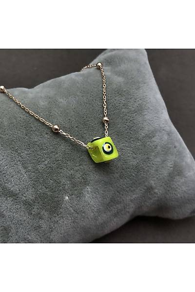 Yeni Toplu Model Nazar Boncuklu Bayan G�m�� Kolye