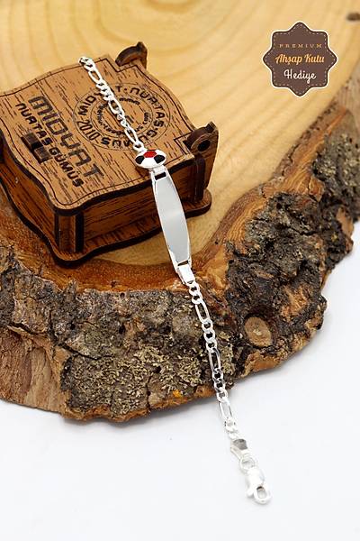 Siyah BeyazTop Model 925 Ayar Gm ocuk Knyesi 201024613