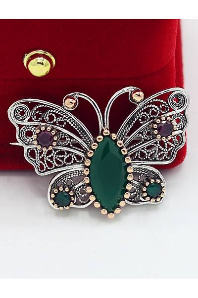 Z�mr�t Ta�l� Kelebek Model Telkari G�m�� Kad�n Bro� 201025414