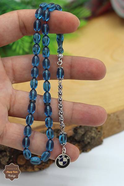 A��k Mavi Arpa Kesim G�m�� Logo P�sk�ll� Ate� Kehribar Tesbih 201024375