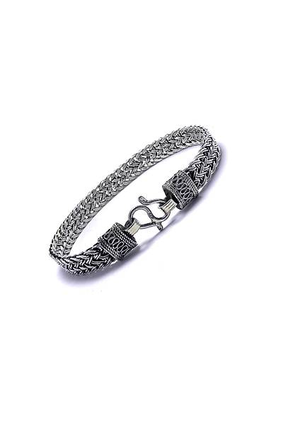 Burgu Kancal� Model 925 Ayar Erkek G�m�� Bileklik