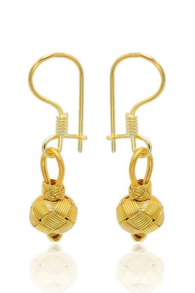 Sallant�l� Top Model Alt�n Kaplama 1000 Ayar Kazaziye G�m�� Kad�n K�pe 201024191