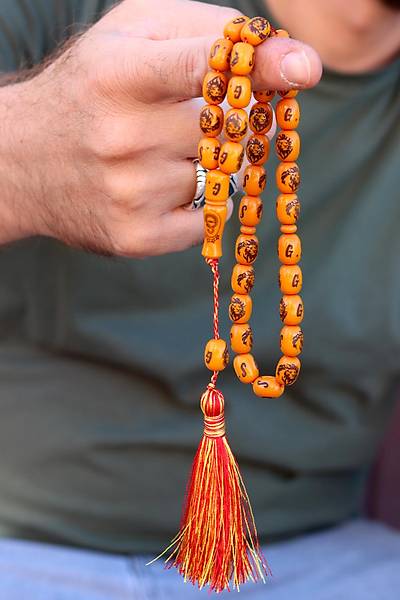 A��k Kahverengi Kaps�l Kesim Aslan Model S�kma Ba�a Tesbih 201024577