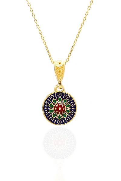 Mardin Has�r� Alt�n Kaplama 925 Ayar G�m�� Kolye 201022005