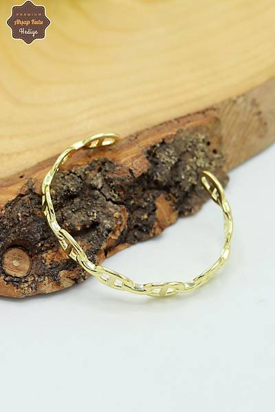 Zincir Tasar�m  Gold Kaplama 925 Ayar G�m��  Kad�n Bilezik 201023992