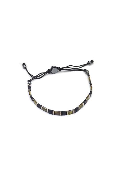 Deri ve Ye�im Ta�l� Do�al Ta� Bay-Bayan Bileklik 201023650