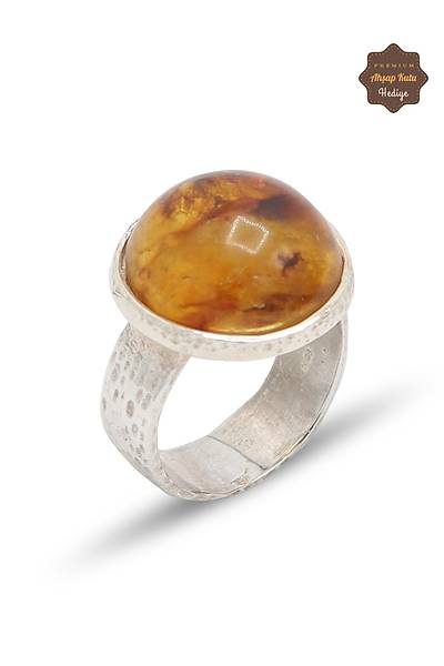 Orijinal Kehribar Ta�l� Sade Model G�m�� Kad�n Y�z�k 201024974