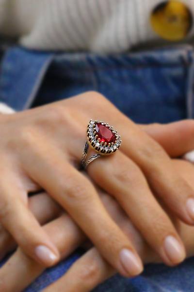 Yakut Ta�l� Damla Otantik G�m�� ��l� Set