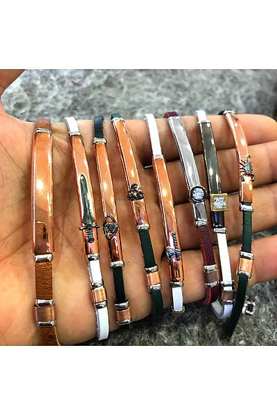 Gm Bay & Bayan Deri Bileklik