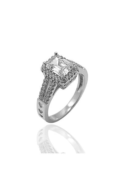 Kare Model Zirkon Ta�l� Bayan G�m�� Y�z�k